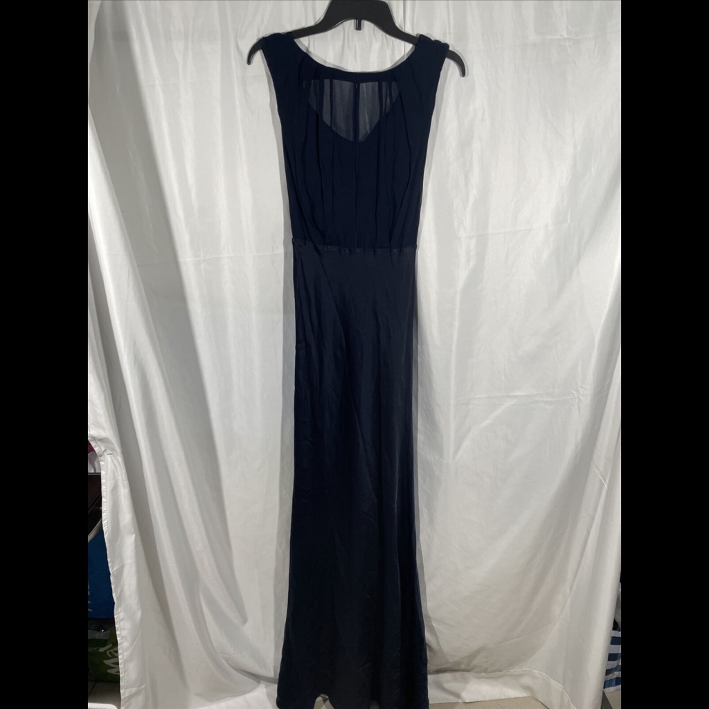 New Ghost London [ Xs ] Hollywood Claudia Cowl Back Gown In Navy Blue — image 8 of 8